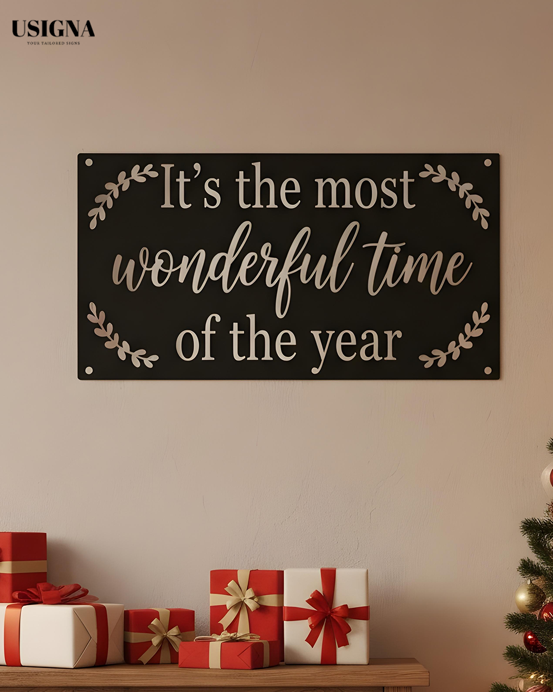 Its the best time of the year , Acrylic Wall Sign