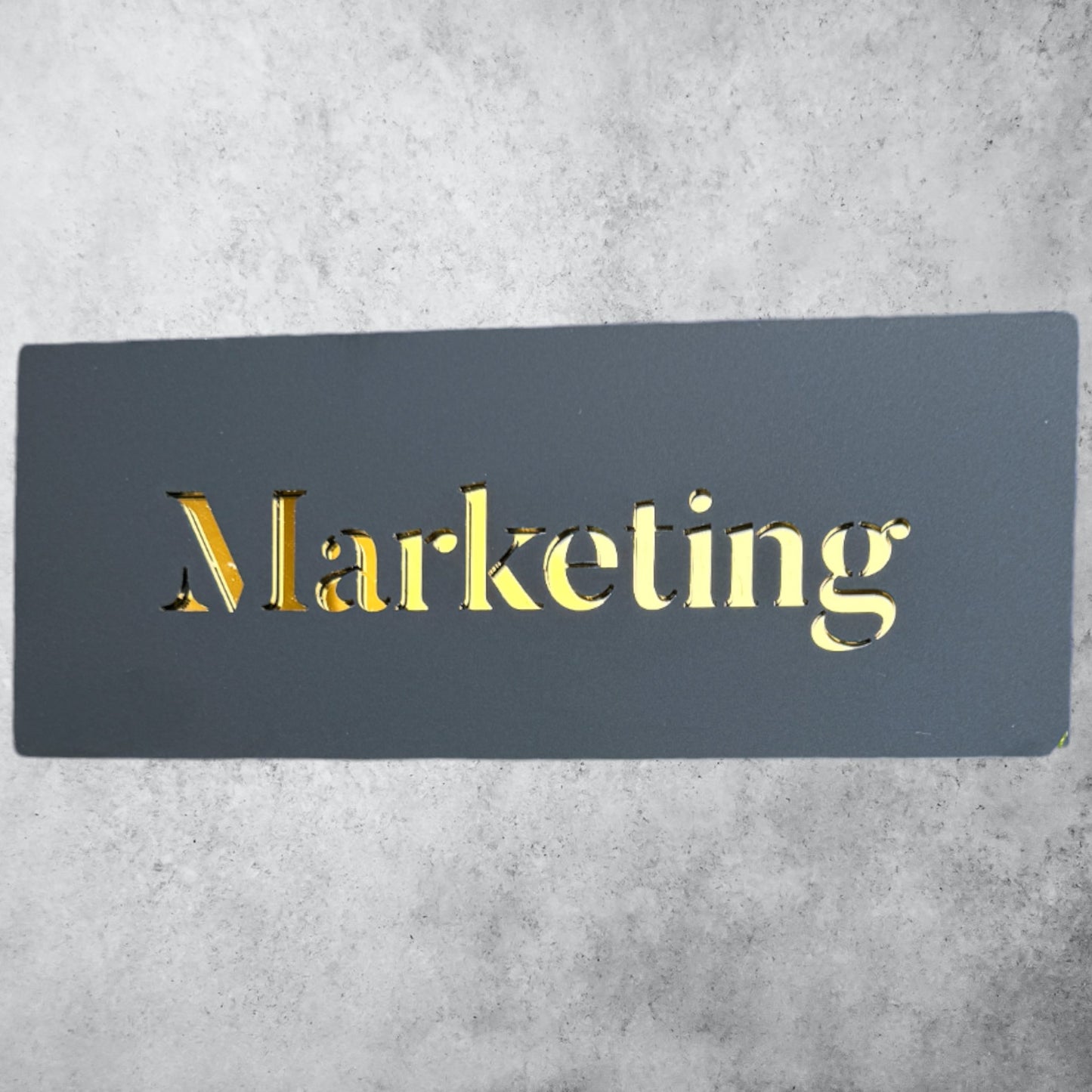 MARKETING , Black Matt Sign