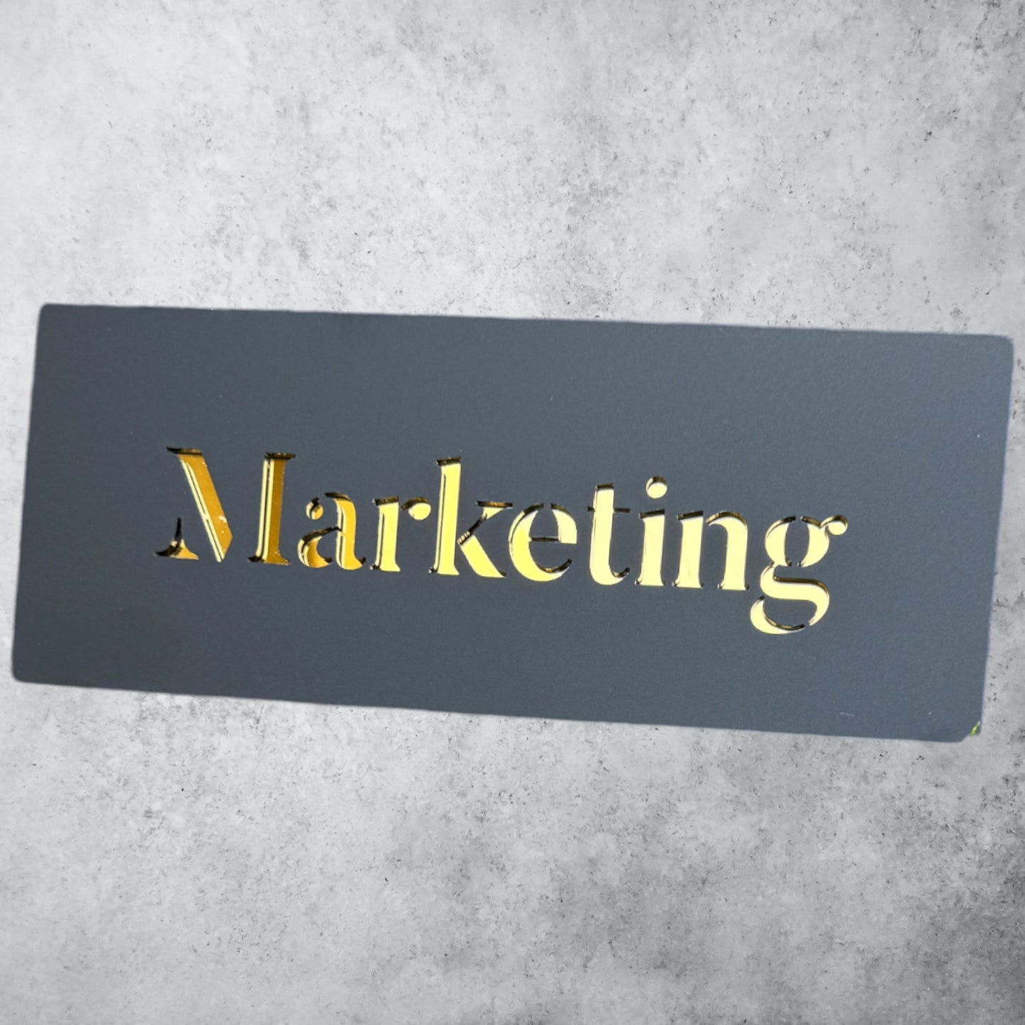 MARKETING , Black Matt Sign