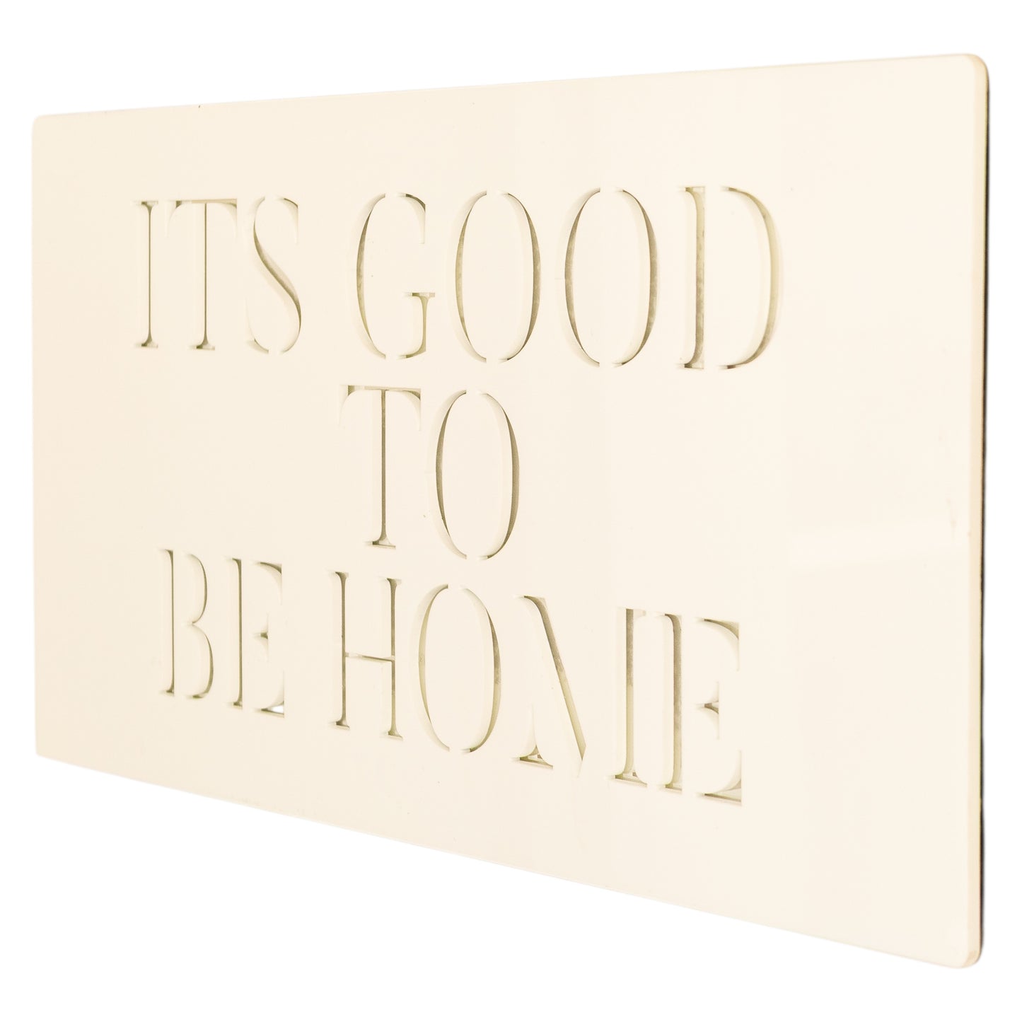 ITS GOOD TO BE HOME ... Decor Sign , Pristine White * Gold , Silver , Rose Gold Mirror