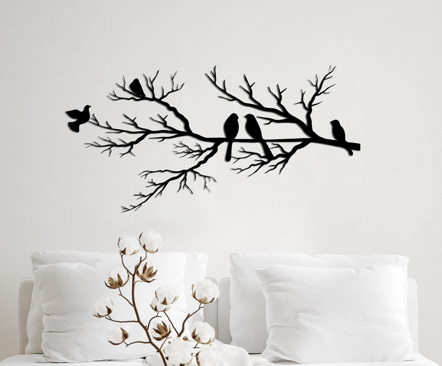 Tree branch , Metal Wall Art - Modern Steel Decor - Home Decor
