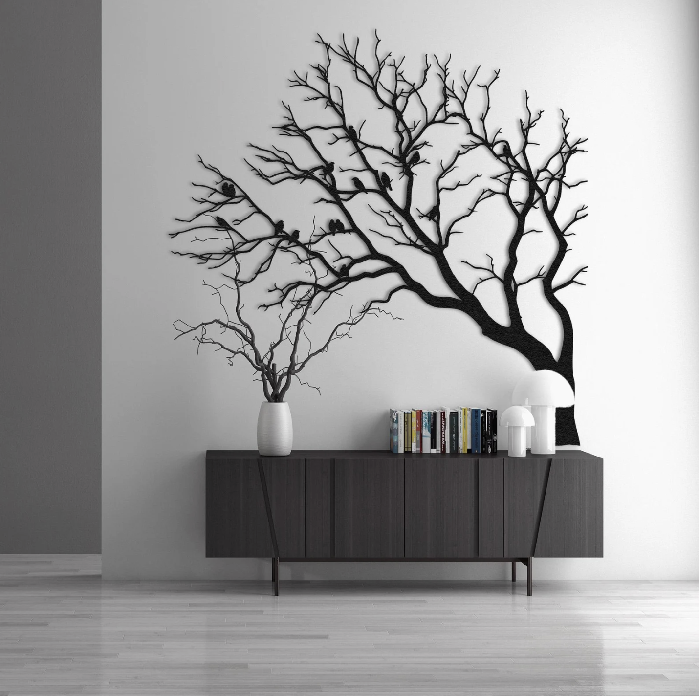 Forest Tree Metal Wall Art - Modern Steel Decor - Home Decor