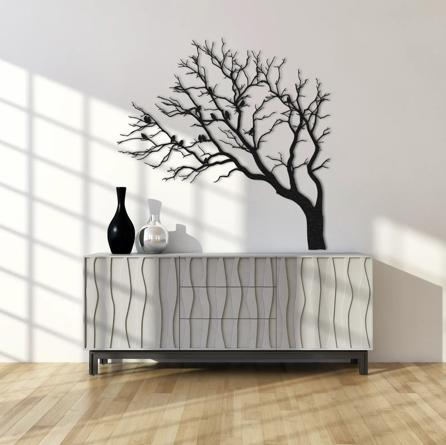 Forest Tree Metal Wall Art - Modern Steel Decor - Home Decor