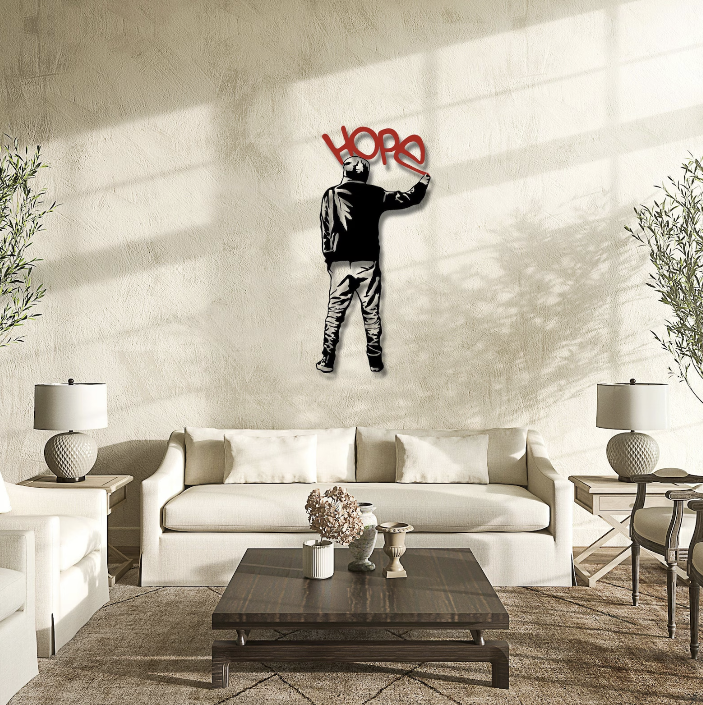 Revolution Hope , Metal Wall Art - Modern Steel Decor - Home Decor