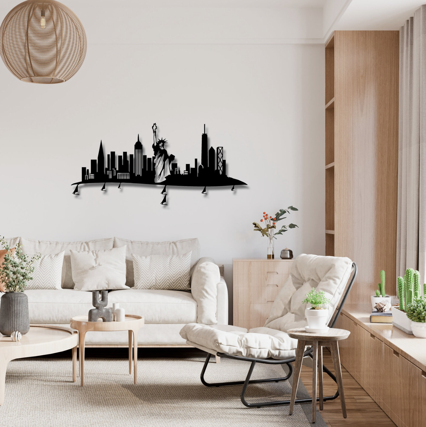 New York City Metal Wall Art - Modern Steel Decor - Home Decor