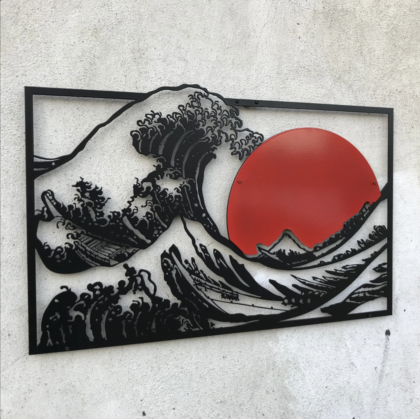 Sun & Ocean - Modern Steel Decor - Metal wall Art - Home Decor