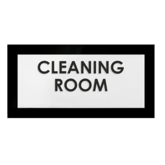 Glossy Black Board * White Embossed Numbers  - Embossed & Printed Double Acrylic Sign - , Hotel Signs , Resort Signs