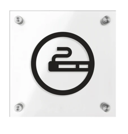 SMOKING . Acrylic Sign, Office Decor