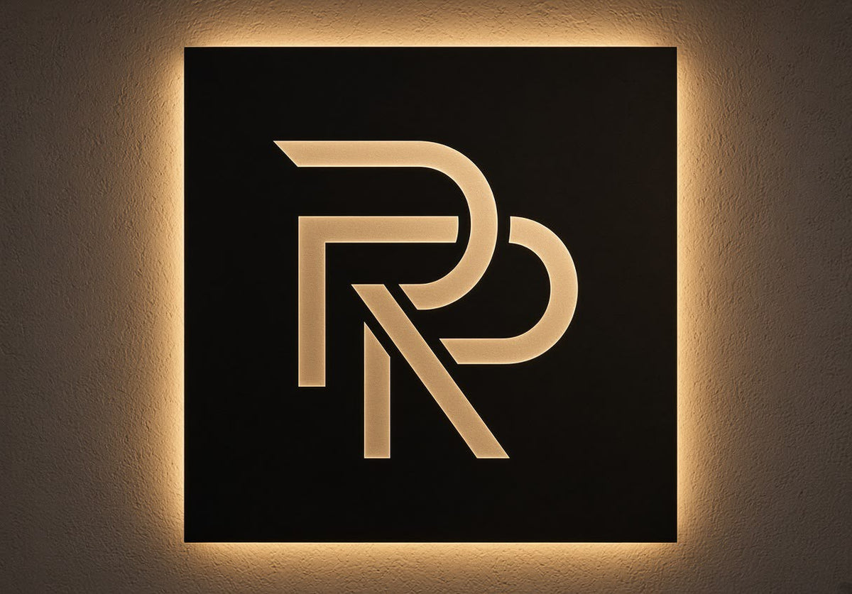 Led Acrylic, Square Logo - engine 3