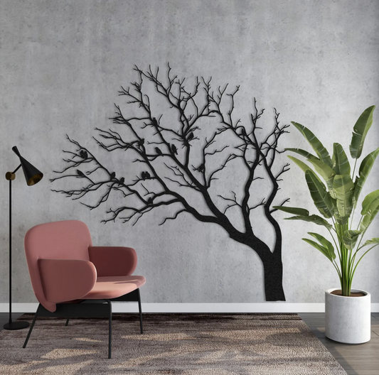 Forest Tree Metal Wall Art - Modern Steel Decor - Home Decor