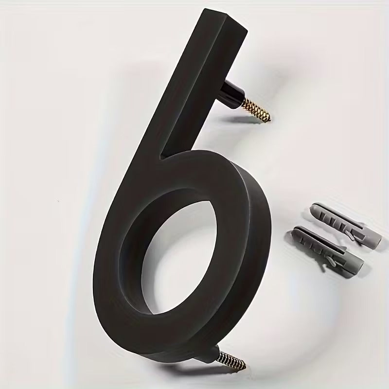 Modern Black House Numbers