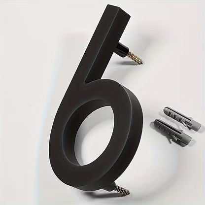 Modern Black House Numbers