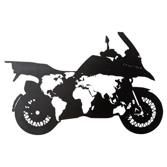 World Map Race - Modern Steel Decor - Metal wall Art - Home Decor