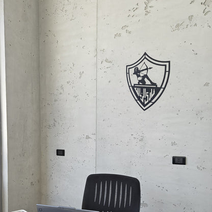 El Zamalek Club Logo - Modern Steel Decor - Home Decor , Metal Art