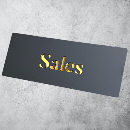 SALES , Black Matt Sign