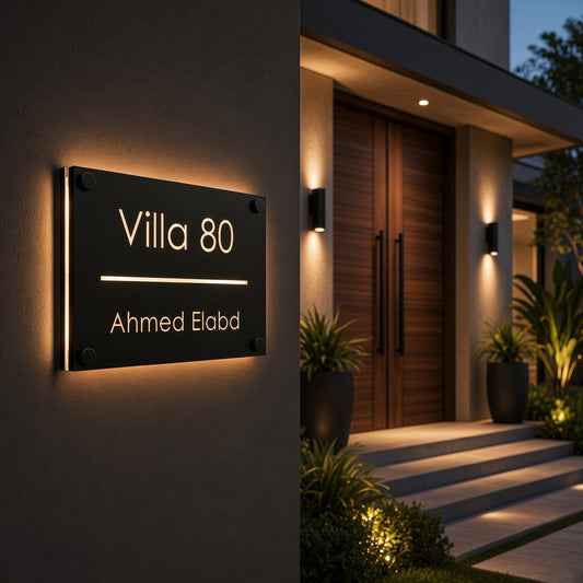Led Acrylic Sign , Rectangle Style 2