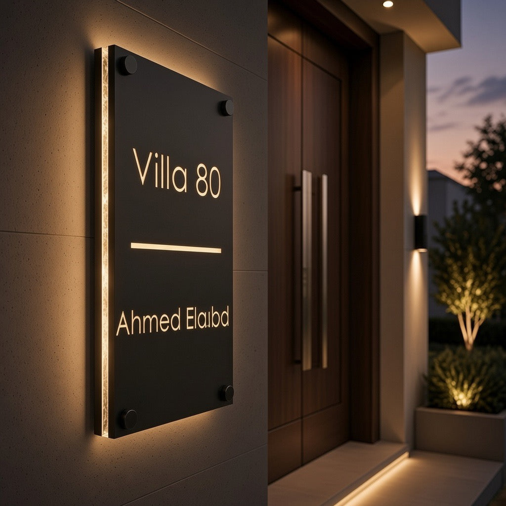 Led Acrylic Sign , Vertical Style 3