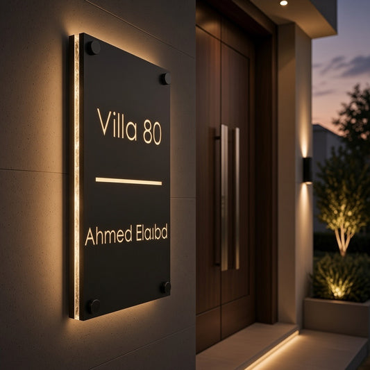 Led Acrylic Sign , Vertical Style 3