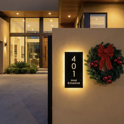 يافطة معدنية مضيئة بالليد , شكل 7