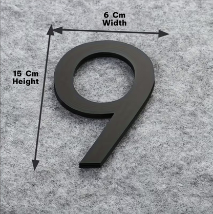 Modern Black House Numbers